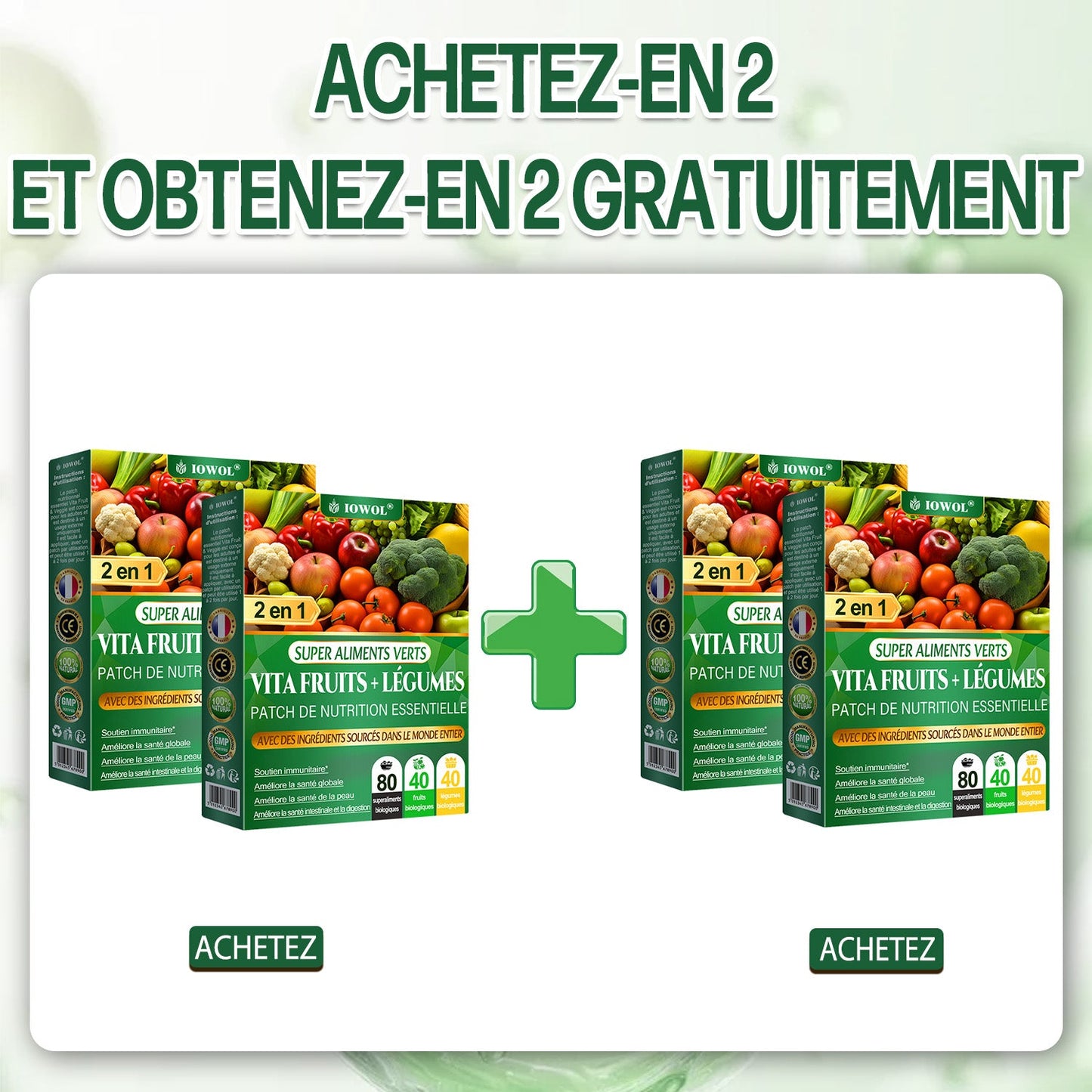 Patch nutritionnel essentiel Vita Fruits et Légumes