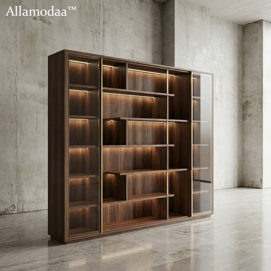 Allamodaa™ Luxe Illuminate Bookcase